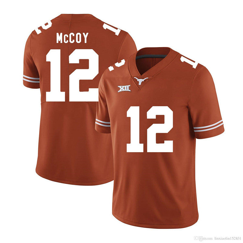 Texas Longhorns Colt McCoy Jersey #12 College Football Orange