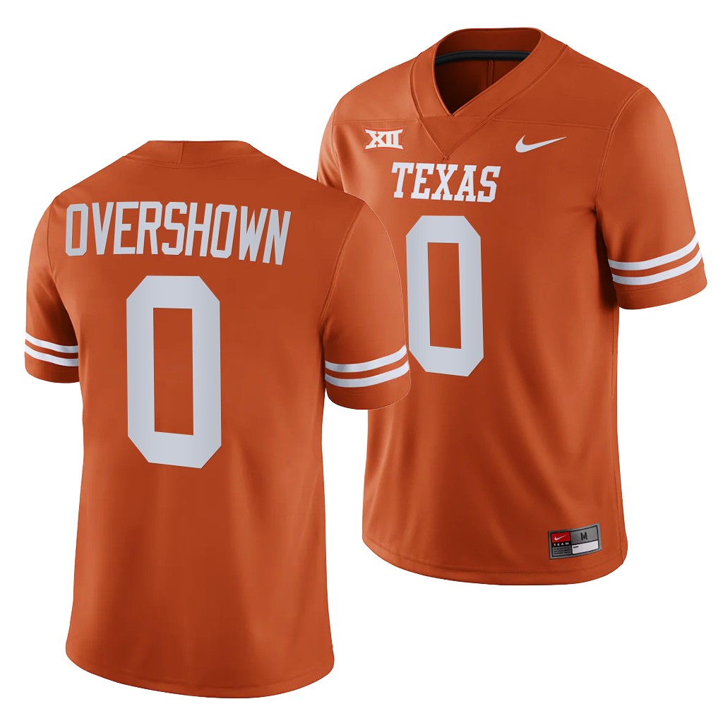 Texas Longhorns DeMarvion Overshown Jersey #0 College Football Orange