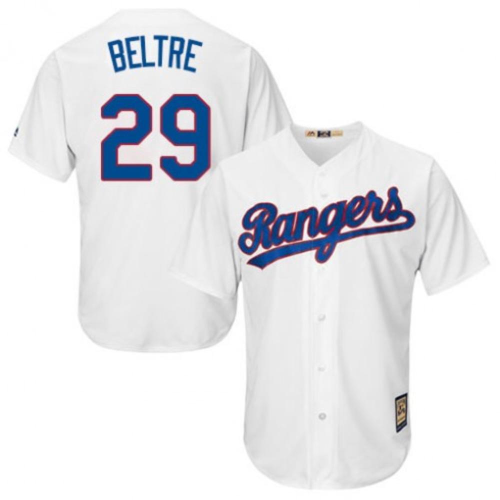 Texas Rangers Adrian Beltre White Throwback Jersey