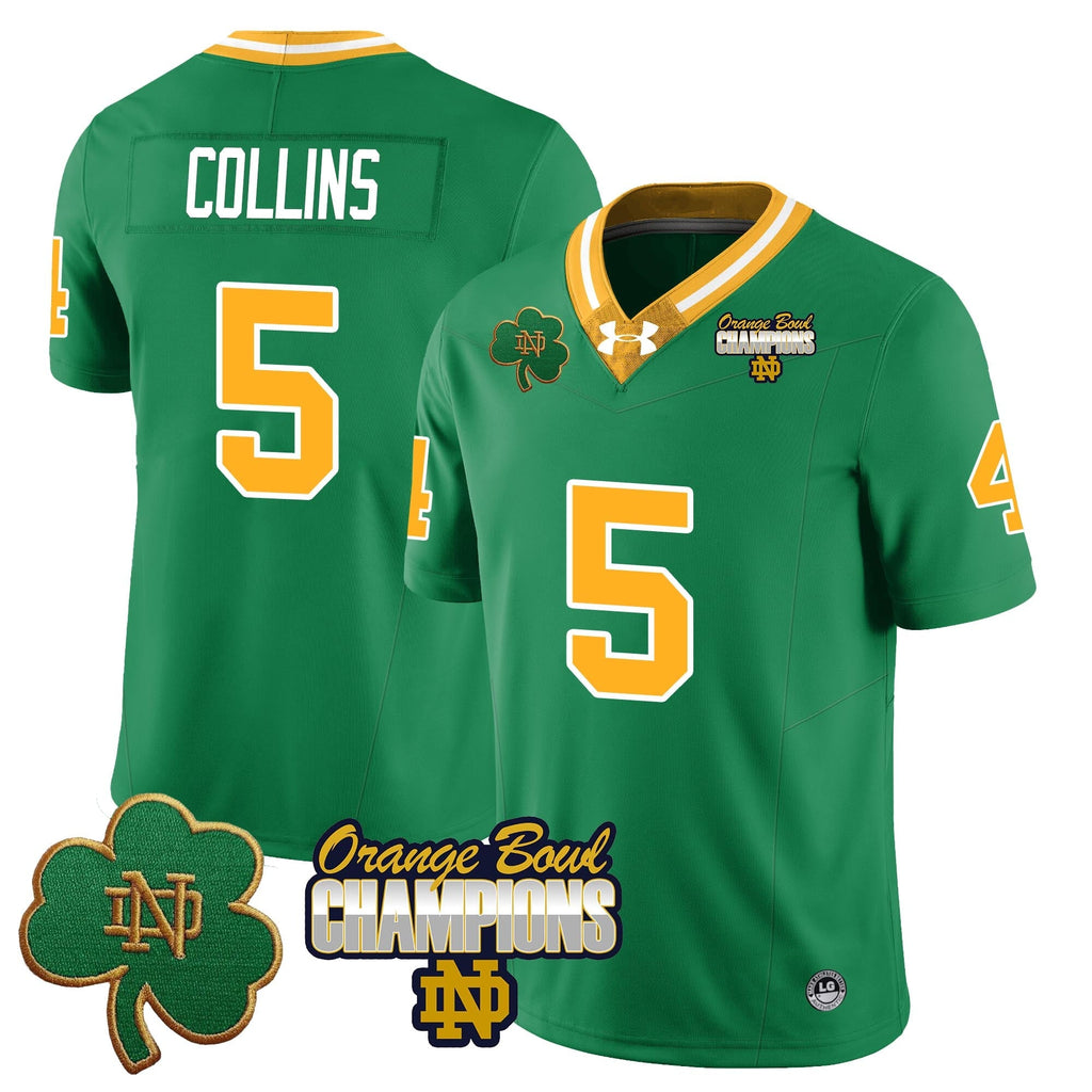 Men Notre Dame Fighting Irish 2025 Orange Bowl Champions Jersey  - All Stitched