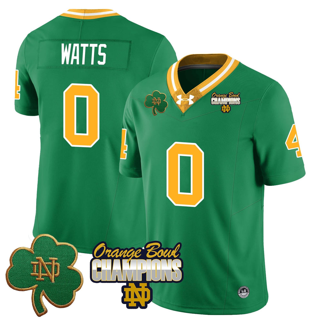 Men Notre Dame Fighting Irish 2025 Orange Bowl Champions Jersey  - All Stitched