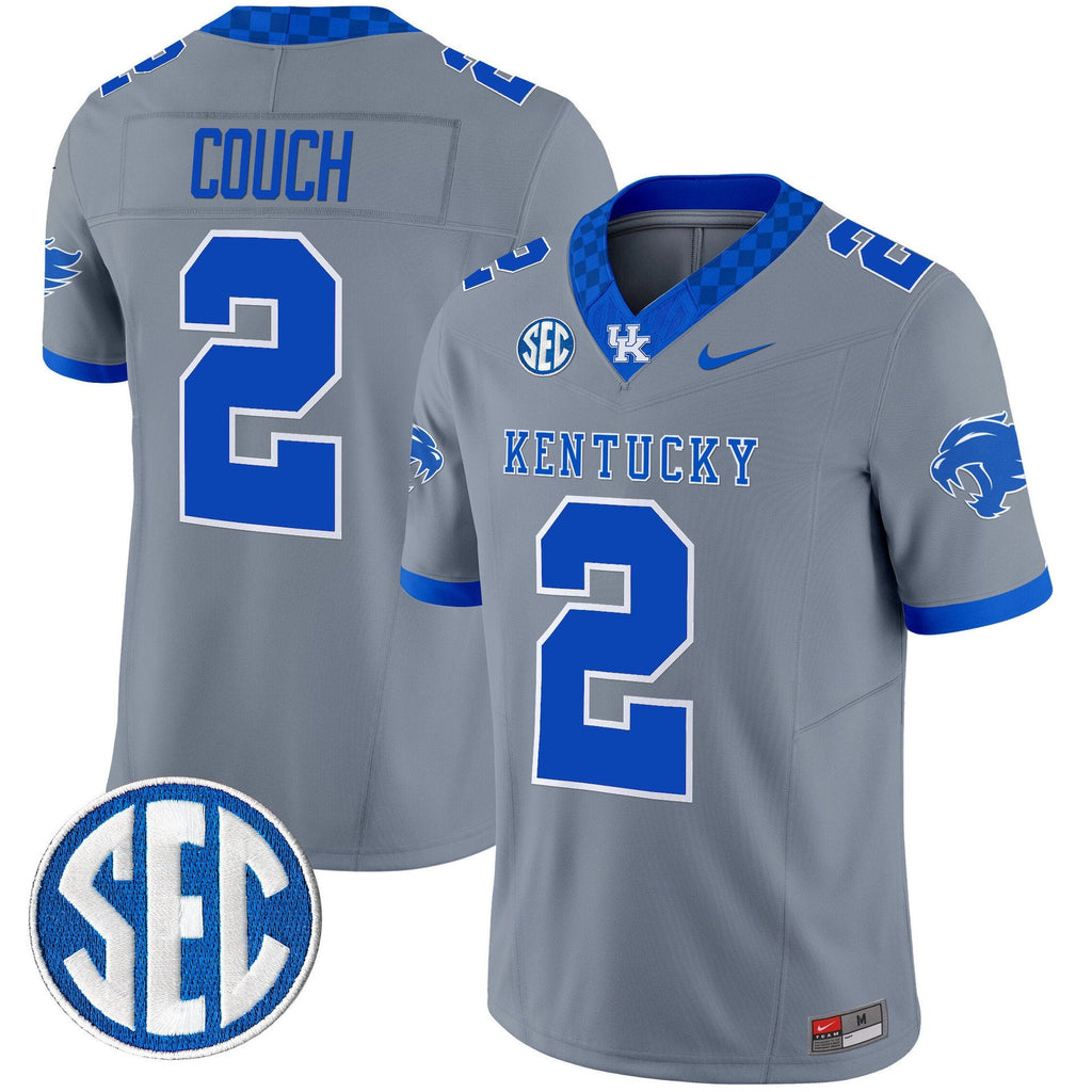 Tim Couch Jersey #2 Kentucky Wildcats 2025 Limited Stitched Gray