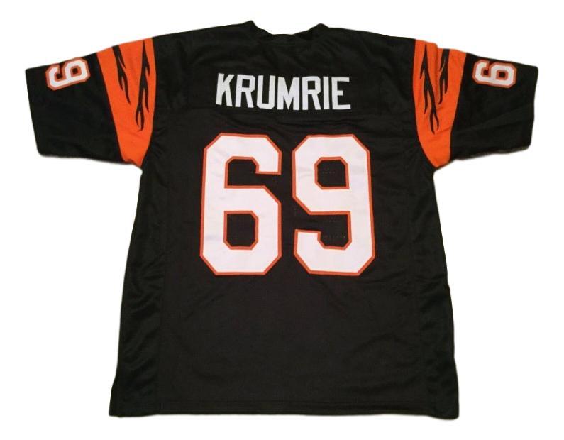 Tim Krumrie CUSTOM STITCHED Unsigned Football Jersey Black