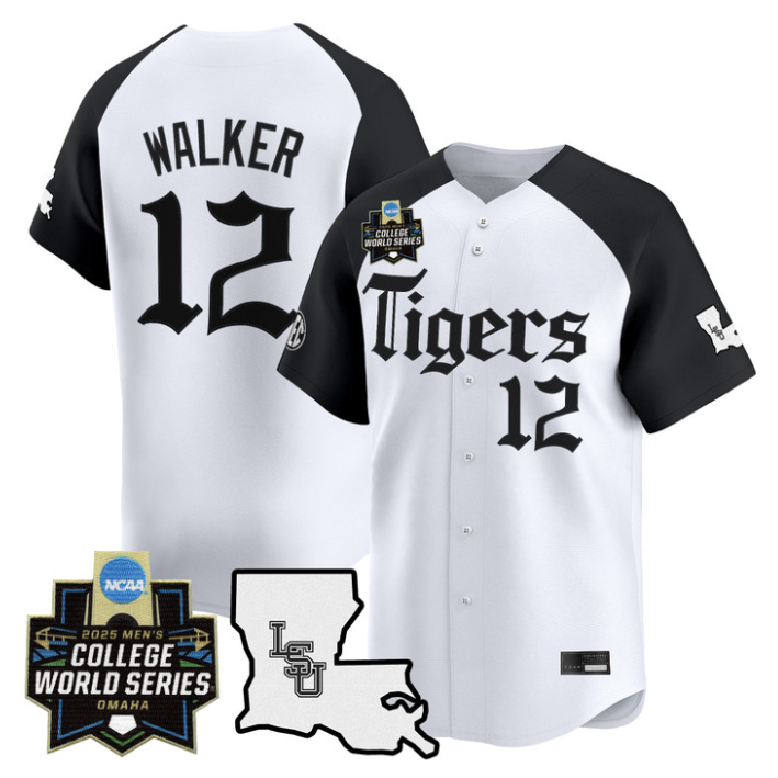 Todd Walker Jersey #12 LSU Tigers 2025 World Series Gothic Geaux Edition