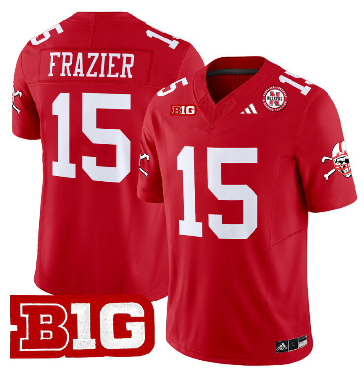Tommie Frazier Jersey #15 Nebraska Cornhuskers 2024 Vapor V2 Football Red
