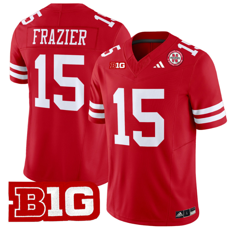 Tommie Frazier Jersey #15 Nebraska Cornhuskers Vapor Limited Football Scarlet