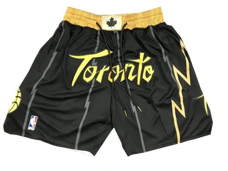 Toronto Raptors City Edition Black Shorts - Basketball Shorts Store