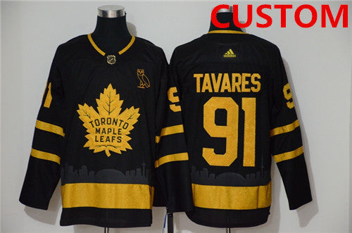 Toronto Maple Leafs Custom Black Golden City Edition Stitched NHL Jersey