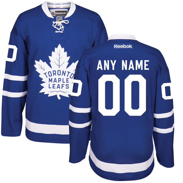 Toronto Maple Leafs Royal Blue Home Custom Stitched NHL 2016-17 Reebok Hockey Jersey