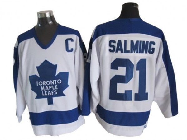 Toronto Maple Leafs #21 Borje Salming 1978 Vintage CCM Jersey -White