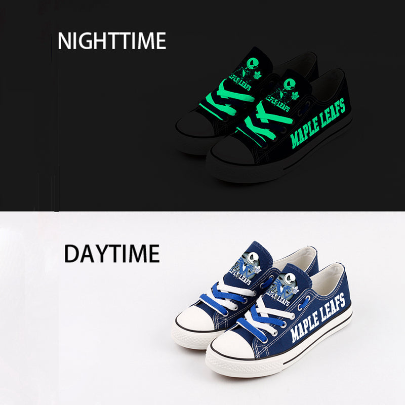 Toronto Maple Leafs Low Top Canvas Sport Sneakers Shoes For Men Women Fans