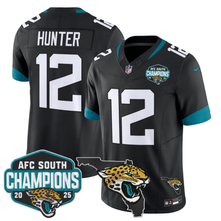 Travis Hunter Jersey #12 AFC South Division Champions 2025 Florida Black