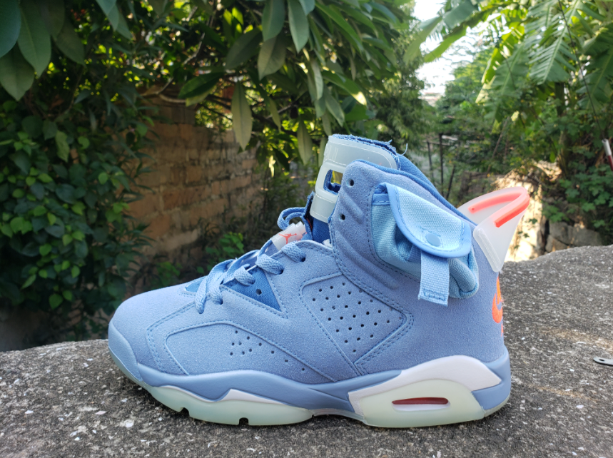 Travis Scott X Air Jordan 6 'British Khaki Blue'