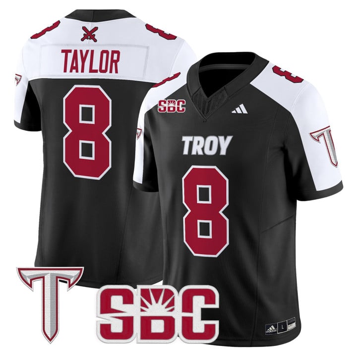 Tray Taylor Jersey #8 Troy Trojans 2025 Vapor Limited Stitched
