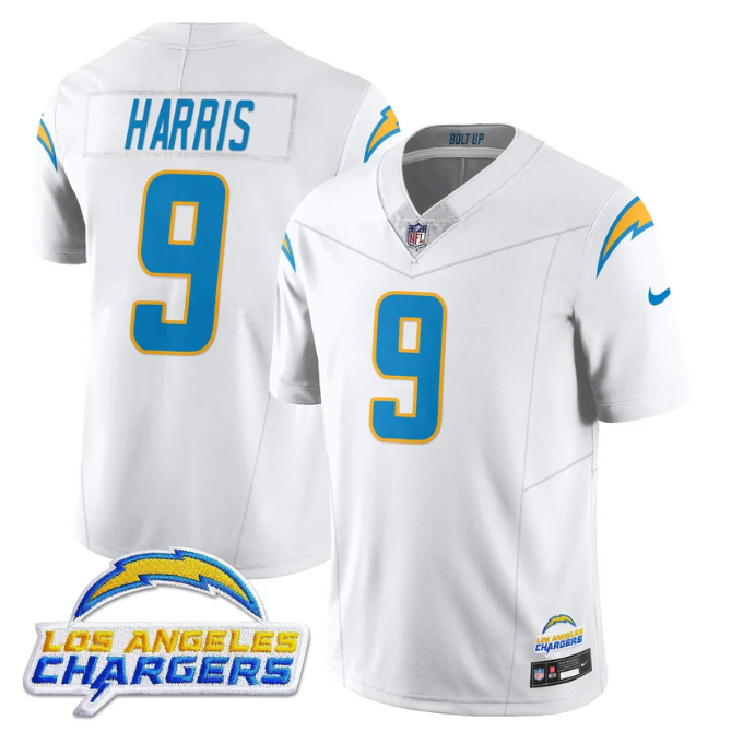 Tre Harris Jersey #9 Alternate 2025 Vapor Limited All Stitched White