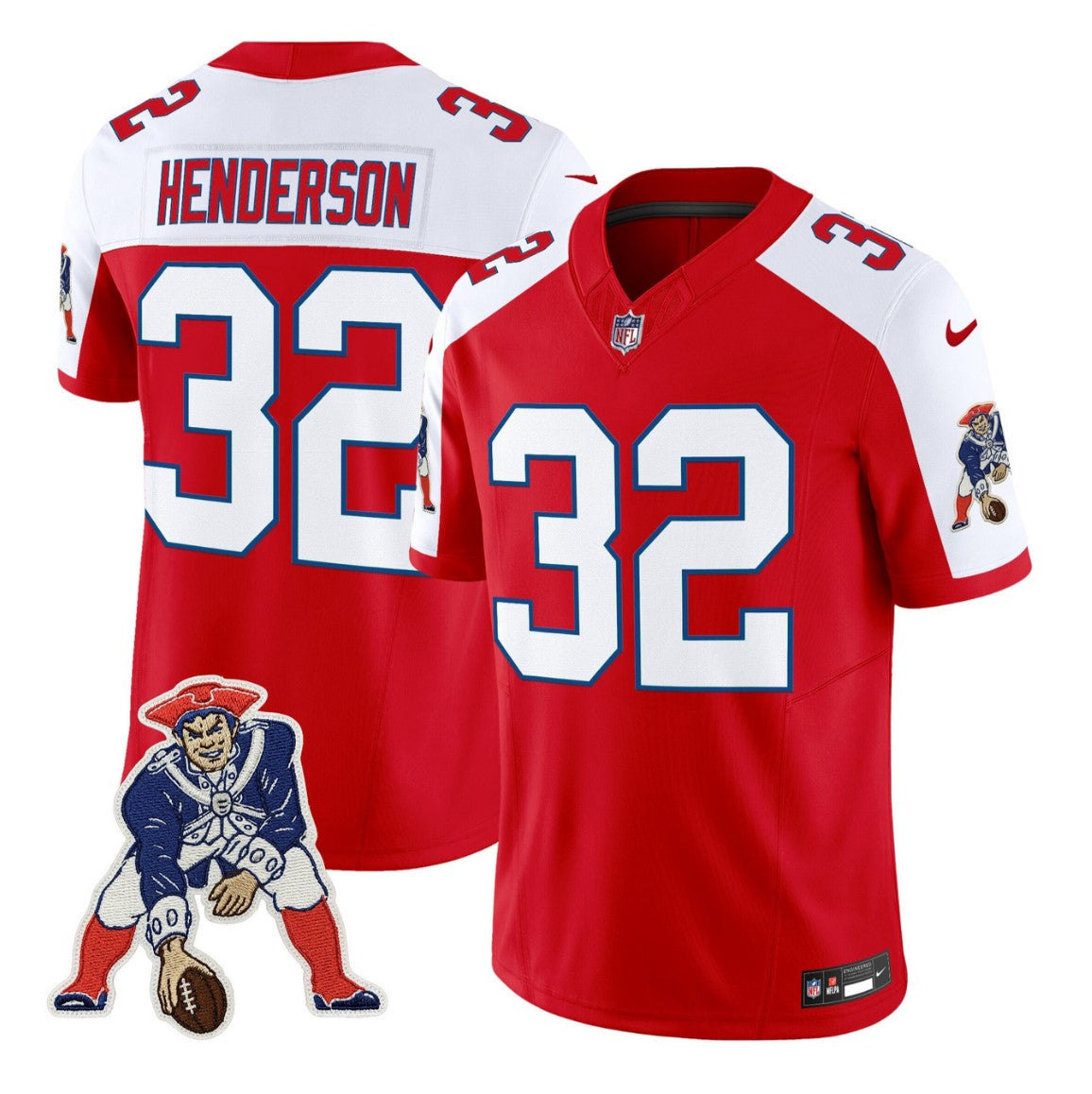 TreVeyon Henderson Jersey #32 Throwback Football Vapor Limited Stitched