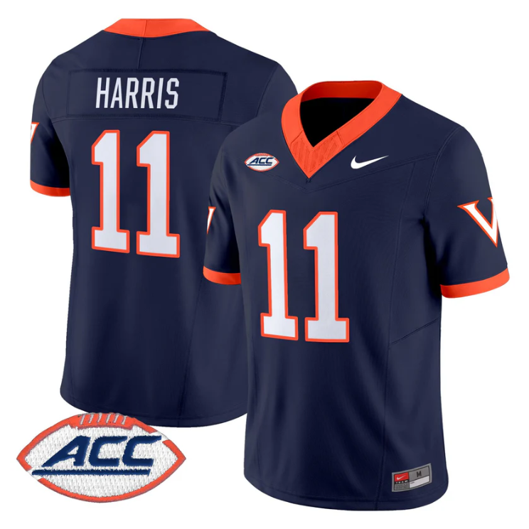 Trell Harris Jersey #11 Virginia Cavaliers 1995 Throwbacks Stitched