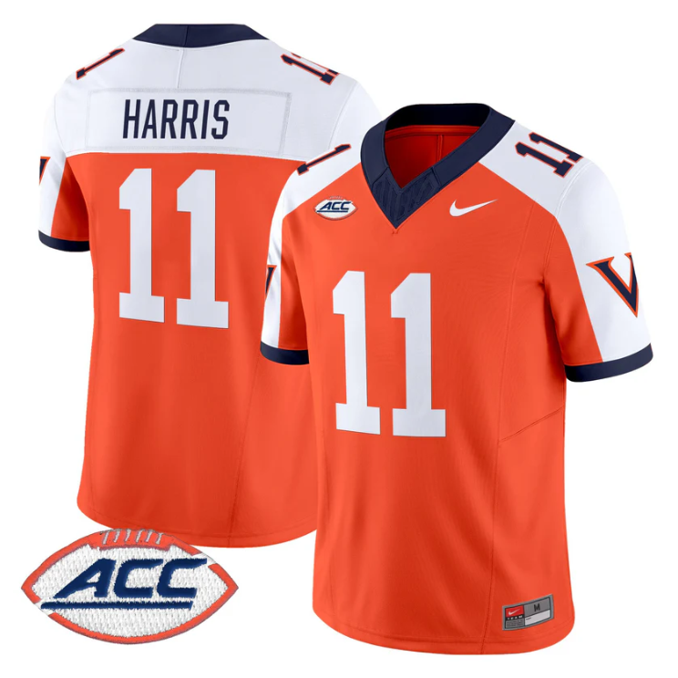 Trell Harris Jersey #11 Virginia Cavaliers 1995 Throwbacks Stitched