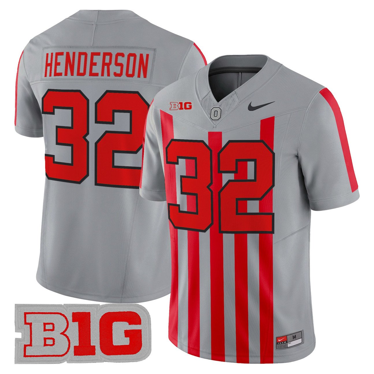 Treveyon Henderson Jersey #32 Ohio State Buckeyes Throwback Stitched