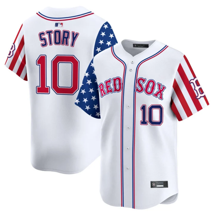 Trevor Story Jersey #10 Boston Red Sox 2025 Memorial Day Vapor Premier Limited Stitched White
