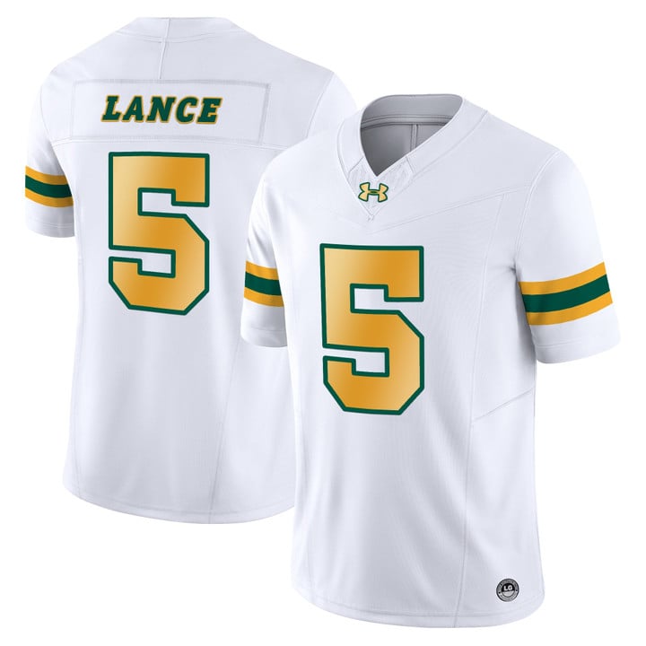 Trey Lance Jersey #5 North Dakota State Bison Limited Stitched White