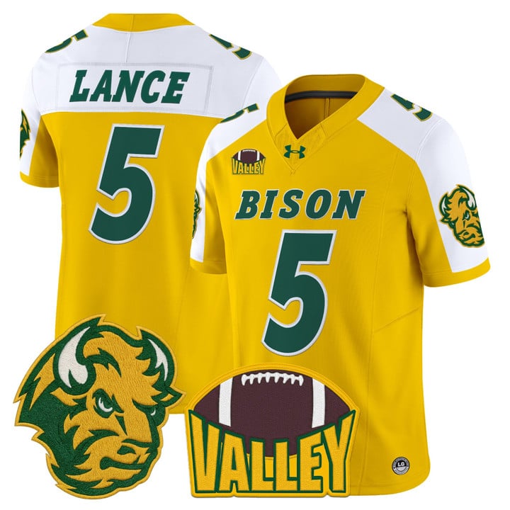 Trey Lance Jersey #5 North Dakota State Bison 2025 Limited Stitched