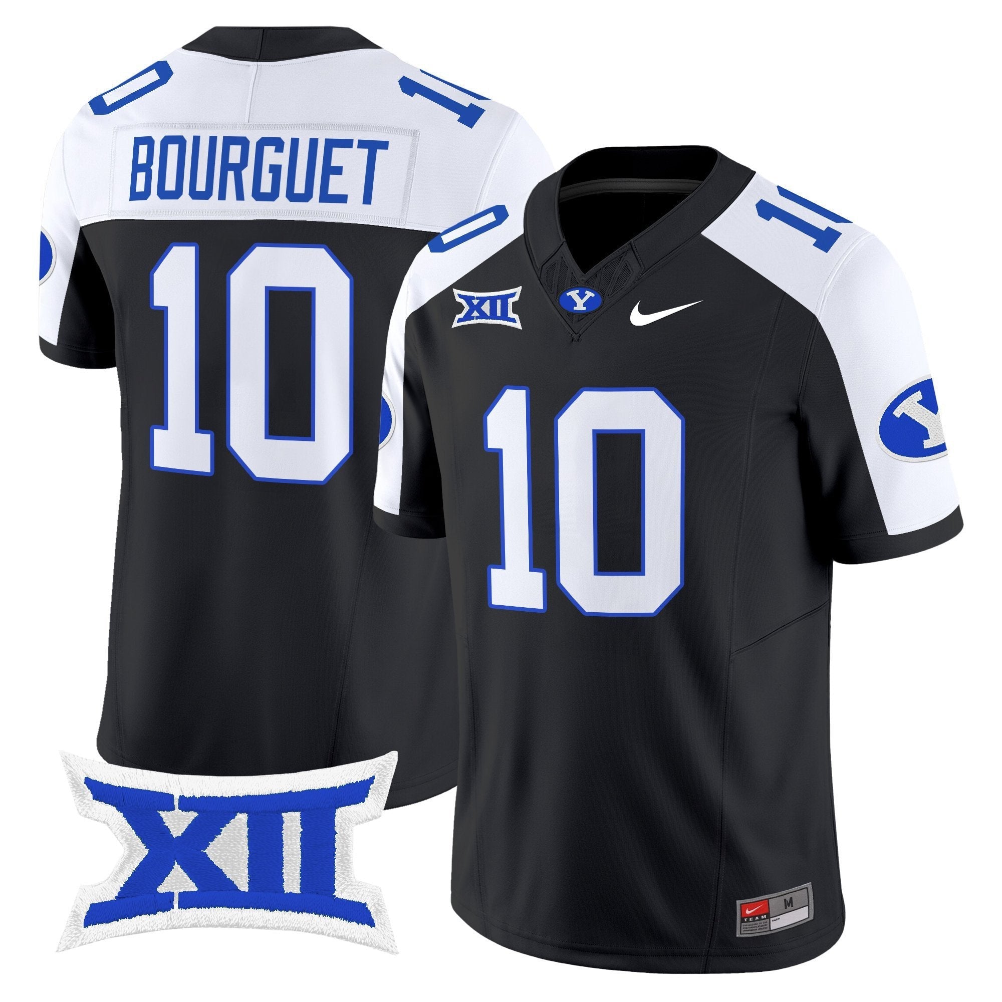 Treyson Bourguet Jersey #10 BYU Cougars 2025  Limited Stitched Black Alternate