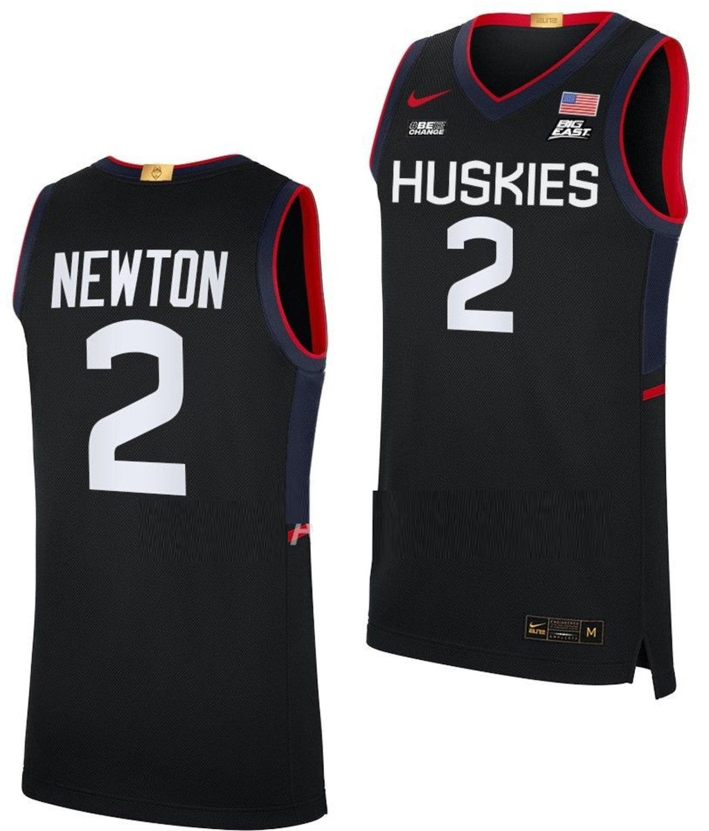 Tristen Newton Jersey UConn Huskies College Basketball Limited Black #3