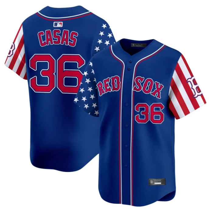 Triston Casas Jersey #36 Boston Red Sox 2025 Memorial Day Vapor Premier Limited Stitched Royal