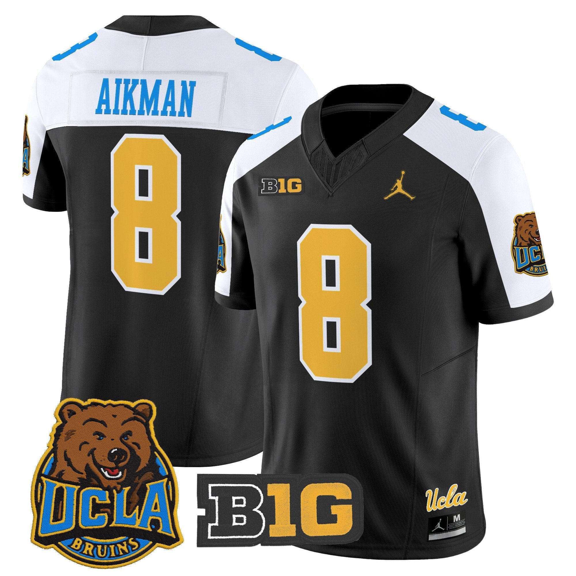 Troy Aikman Jersey #8 UCLA Bruins Jersey 2025 Vapor Stitched Black Alternate