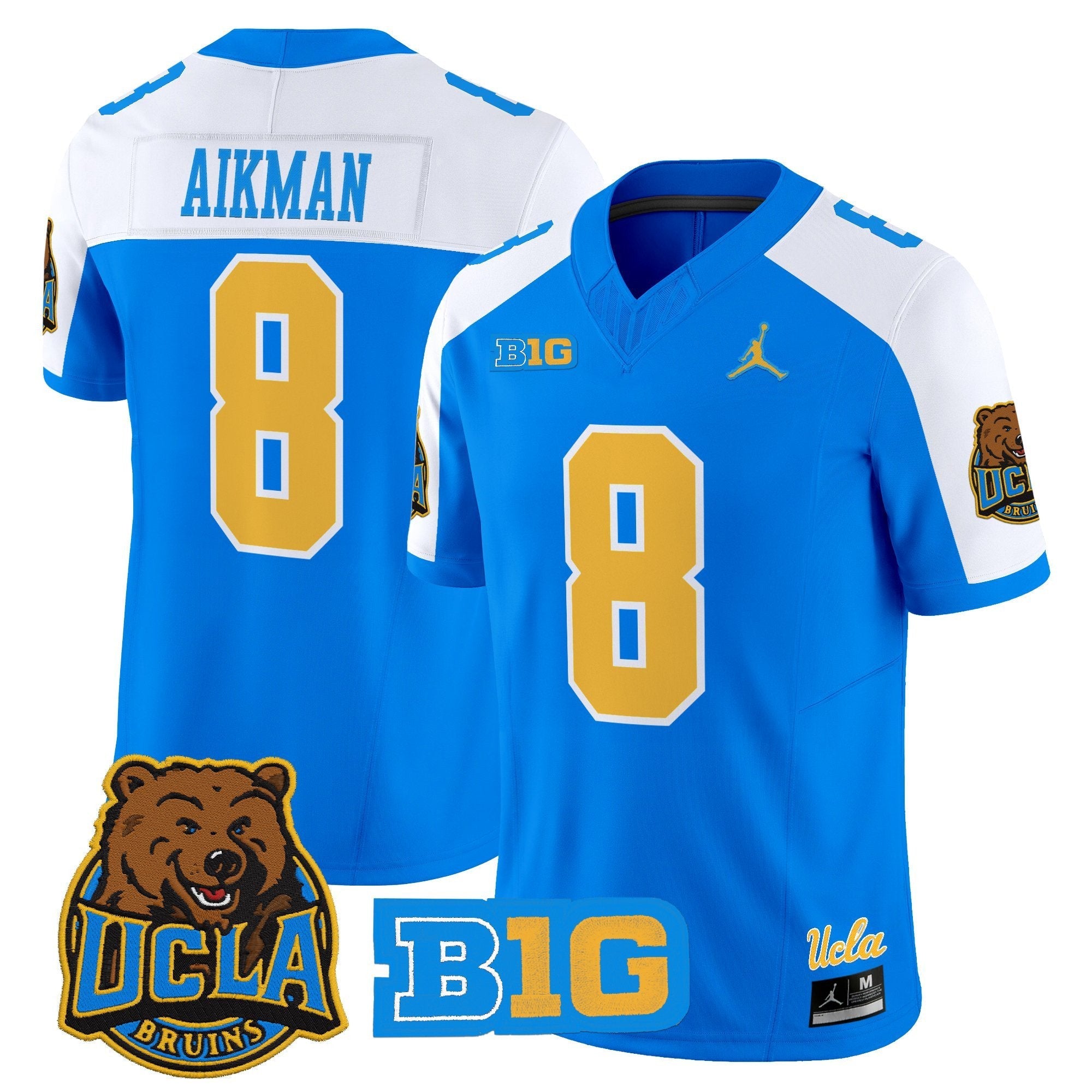 Troy Aikman Jersey #8 UCLA Bruins Jersey 2025 Vapor Stitched Blue Alternatae