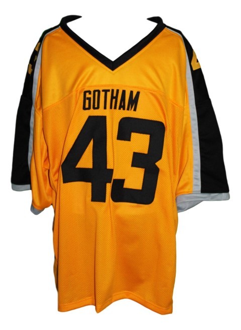 Troy Polamalu #43 Gotham Rogues New Football Jersey Yellow