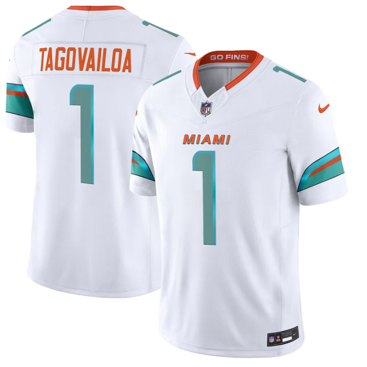 Tua Tagovailoa Jersey #1 Rivalries 2025 Vapor Limited Stitched