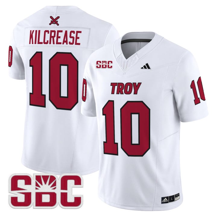 Tucker Kilcrease Jersey #10 Troy Trojans 2025 Vapor Limited Stitched