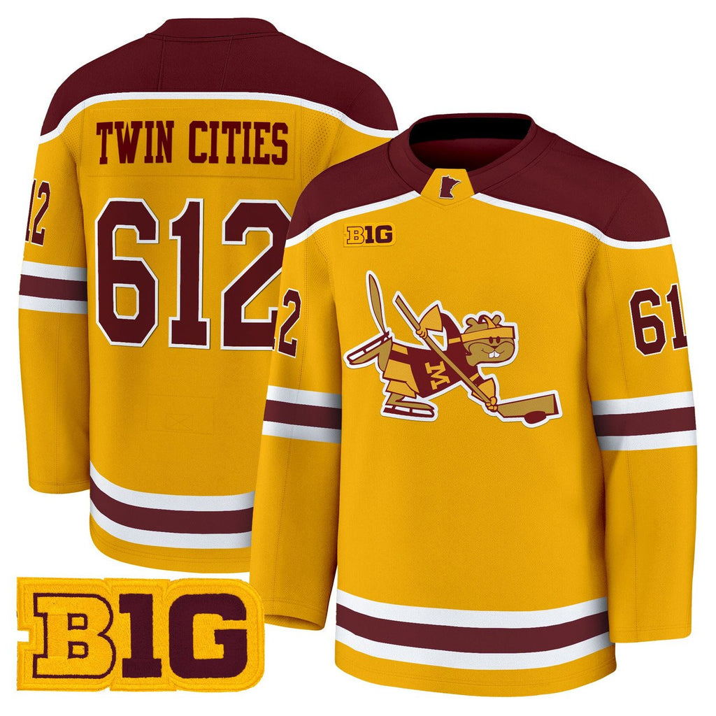 Twin Cities Jersey #612 Minnesota Golden Gophers 2025-26 Premium Stitched