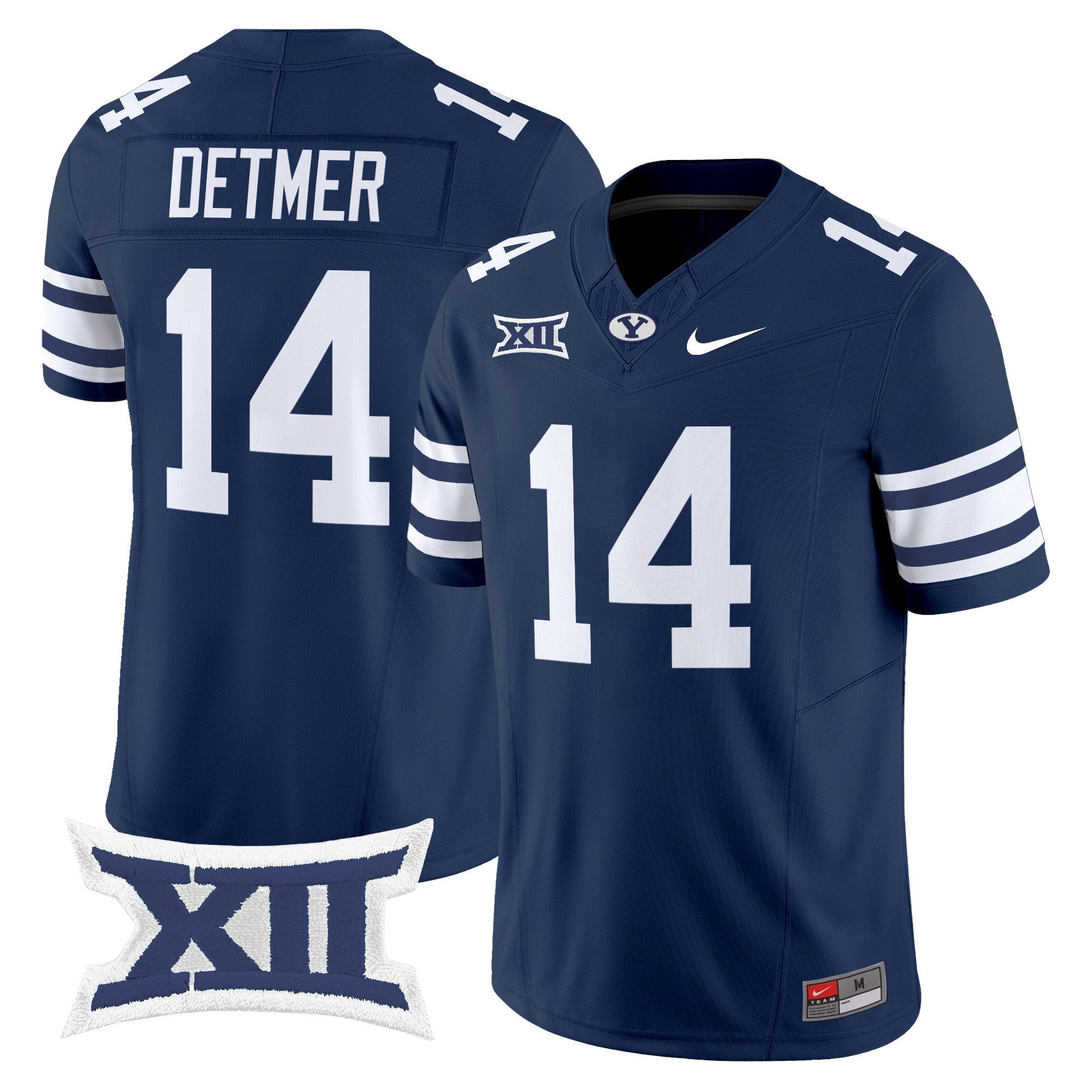Ty Detmer Jersey #14 BYU Cougars 2025 Vapor Limited Stitched Navy