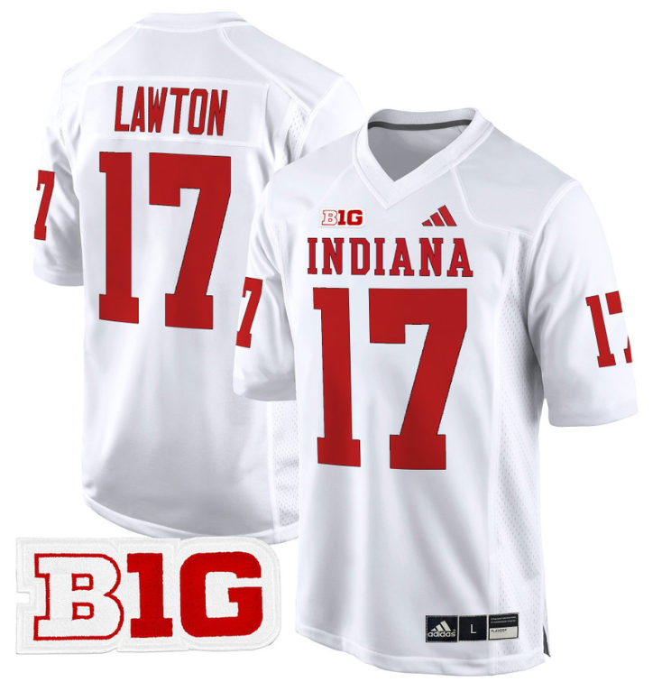 Ty Son Lawton Jersey #17 Indiana Hoosiers 2024 Game V2 Football White