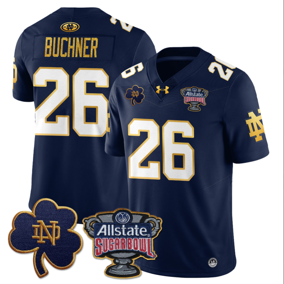 Tyler Buchner Jersey #26 Notre Dame Fighting Irish Allstate Sugar Bowl White