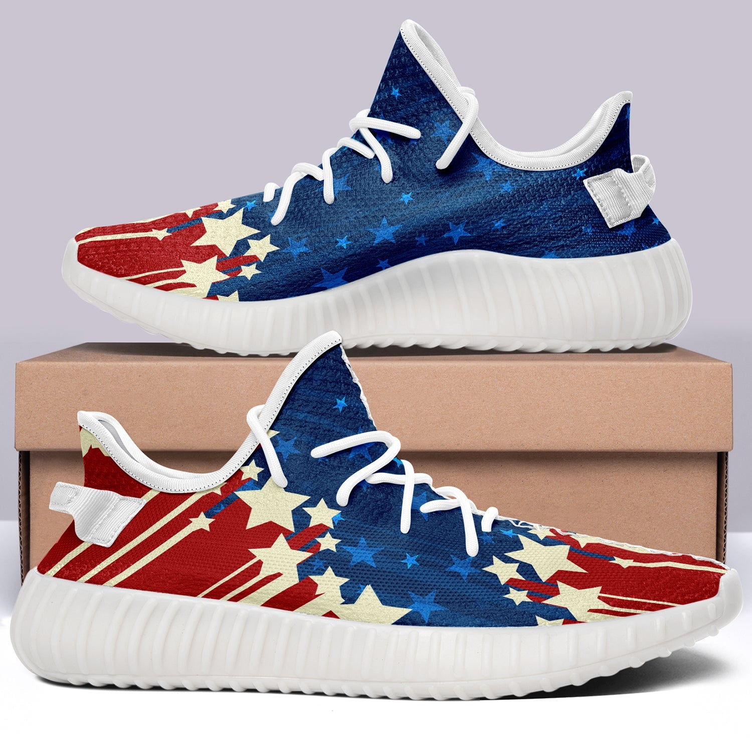 USA Flag V2 350v Yeezy Sneakers For Men Women Fans