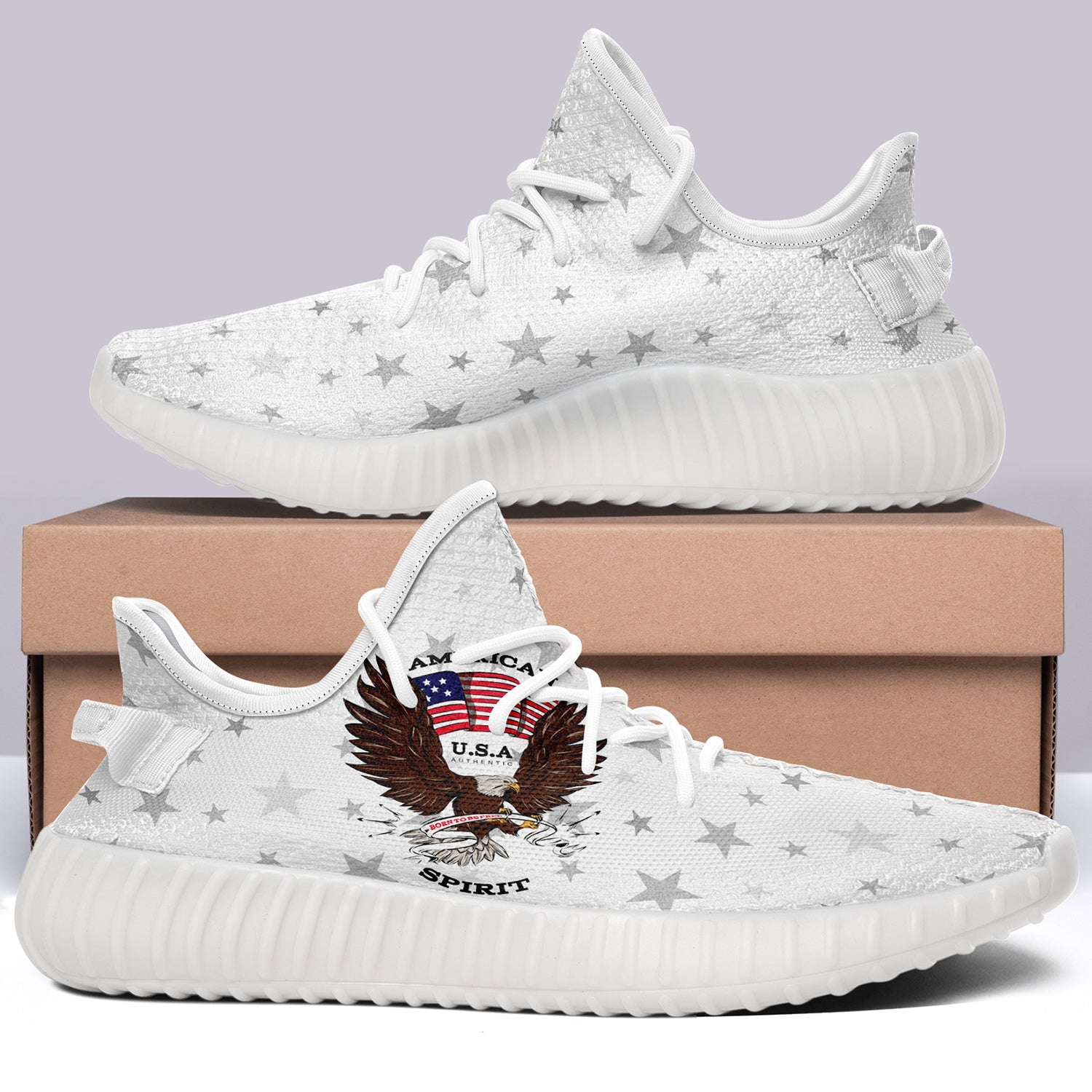 USA Flag V2 350v Yeezy Sneakers For Men Women Fans