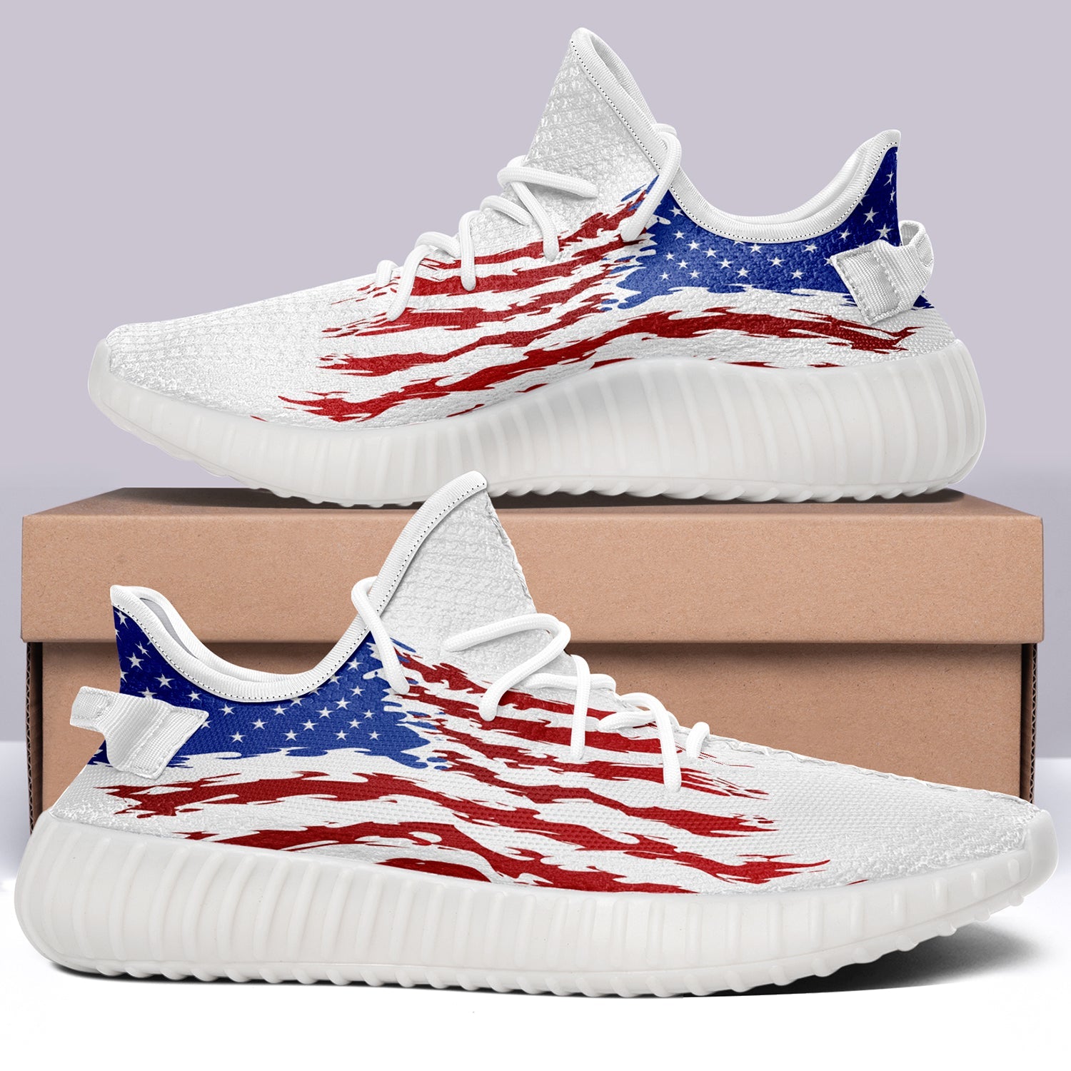 USA Flag V14 350v Yeezy Sneakers For Men Women Fans