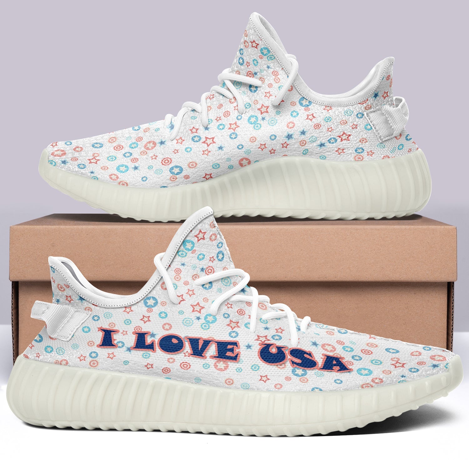 USA Flag V14 350v Yeezy Sneakers For Men Women Fans