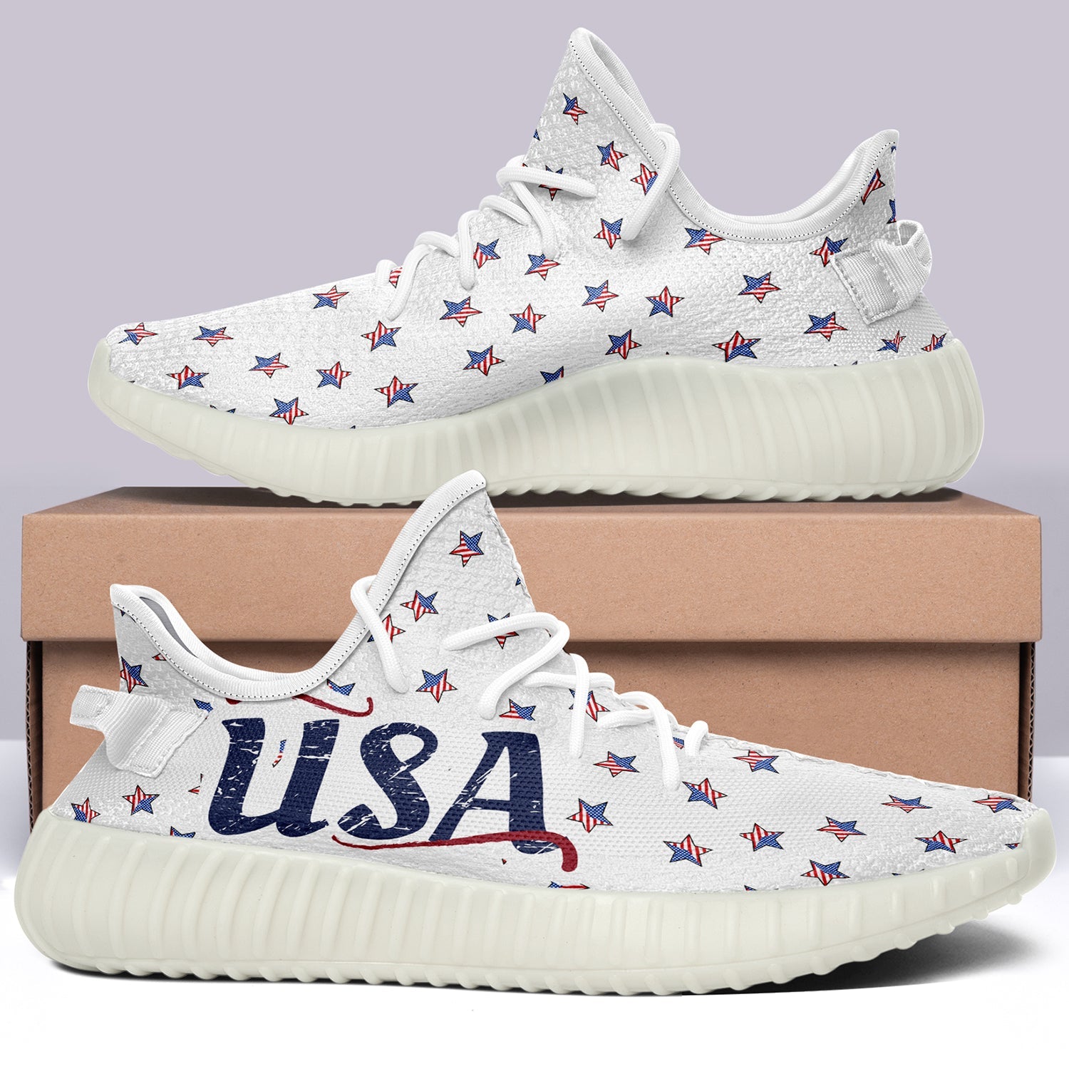 USA Flag V14 350v Yeezy Sneakers For Men Women Fans