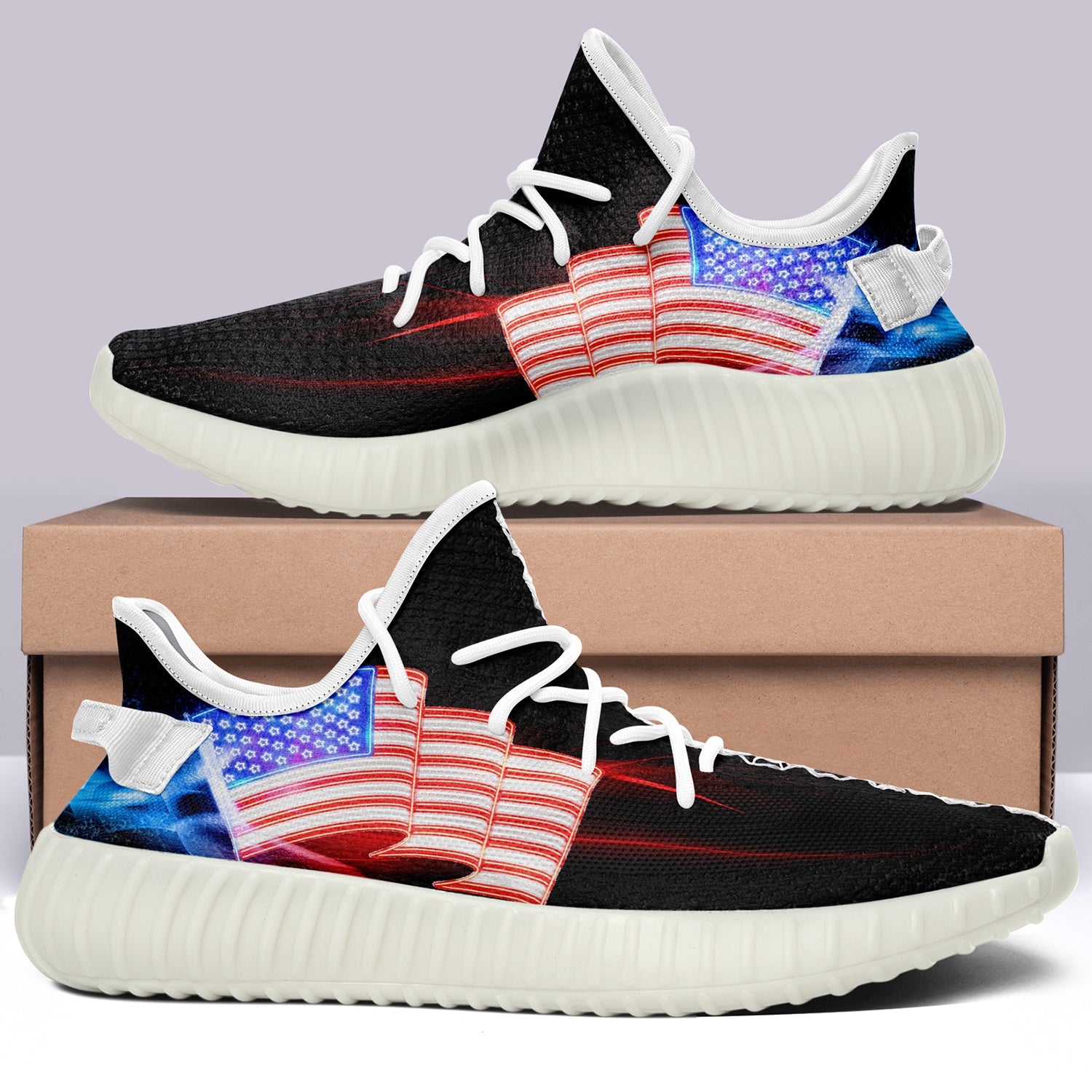 USA Flag V3 350v Yeezy Sneakers For Men Women Fans
