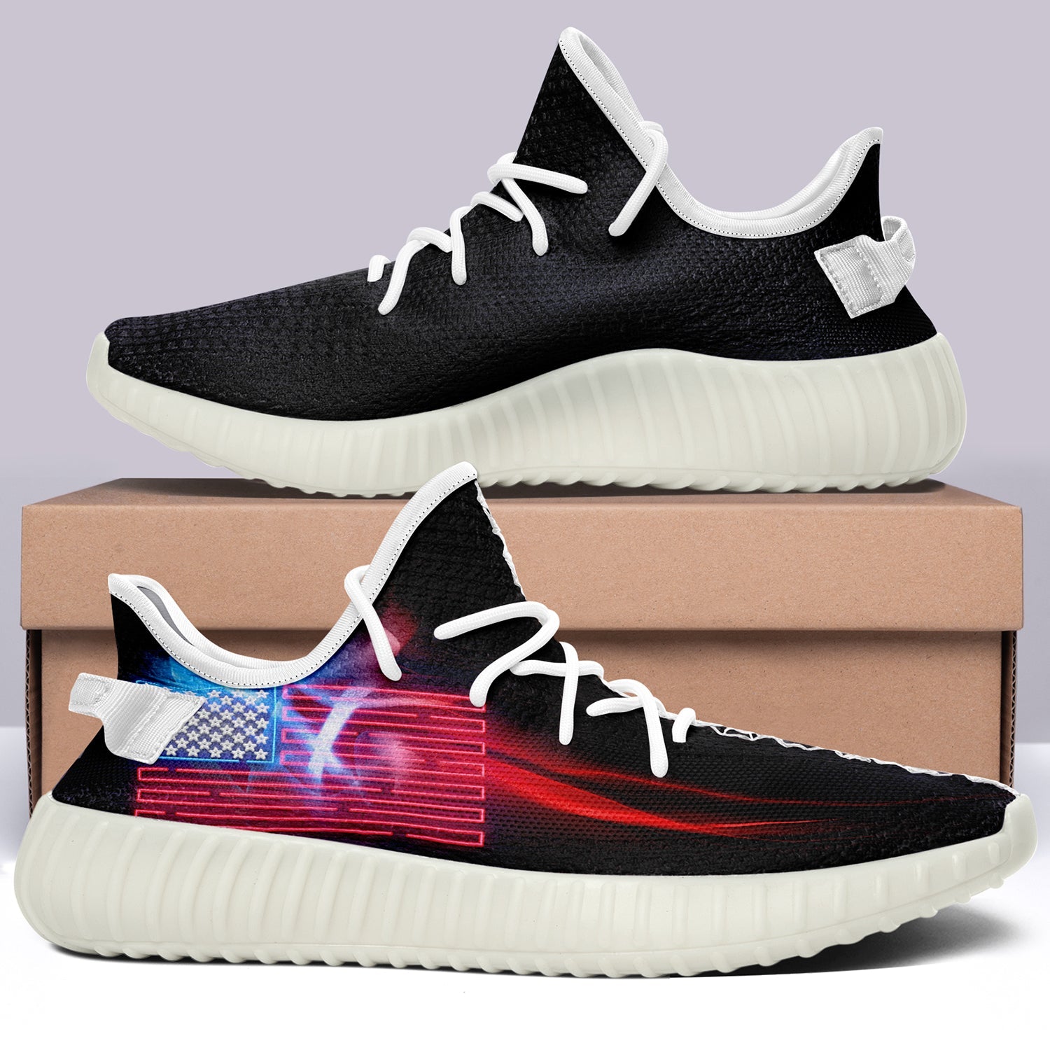 USA Flag V3 350v Yeezy Sneakers For Men Women Fans