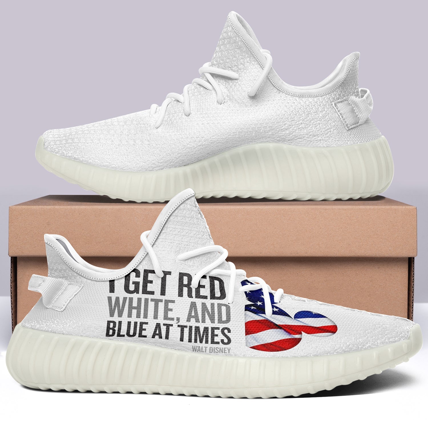USA Flag V3 350v Yeezy Sneakers For Men Women Fans