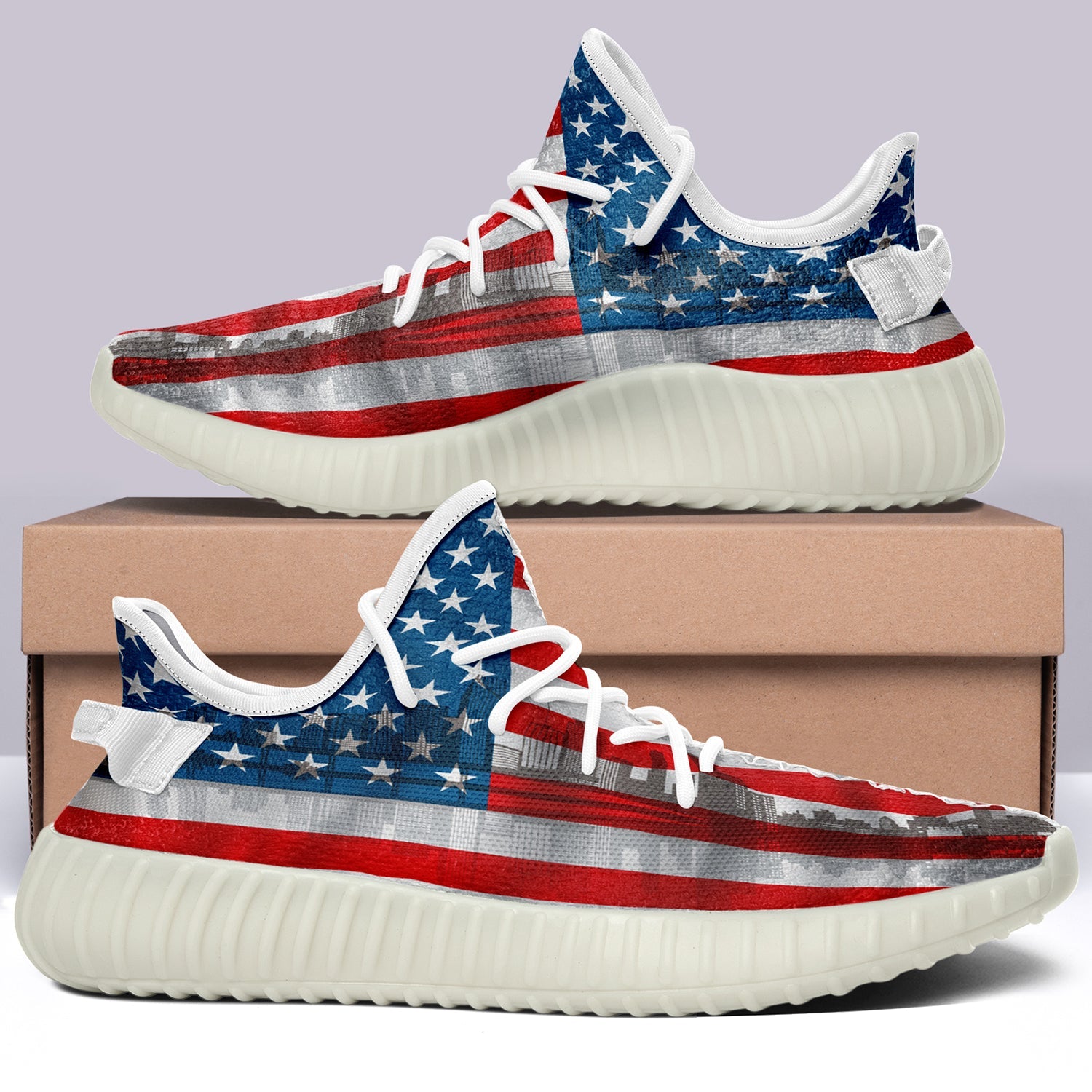 USA Flag V28 350v Yeezy Sneakers For Men Women Fans