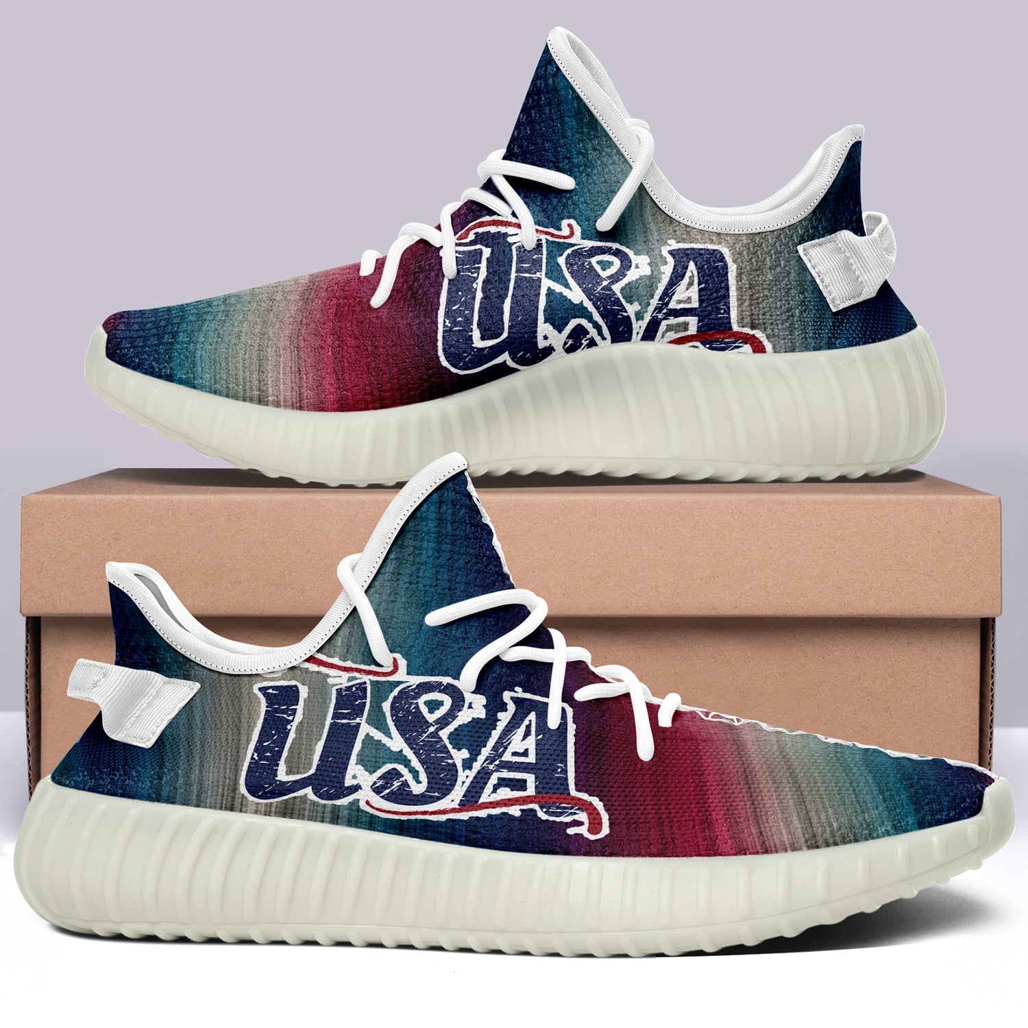 USA Flag V28 350v Yeezy Sneakers For Men Women Fans