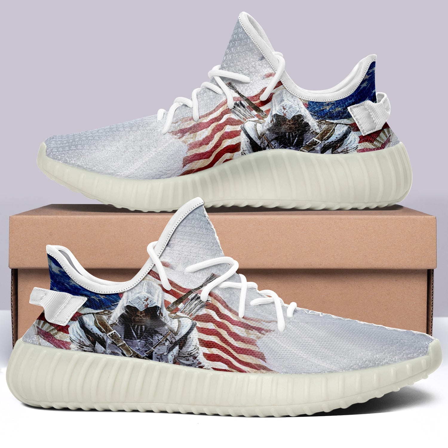 USA Flag V42 350v Yeezy Sneakers For Men Women Fans