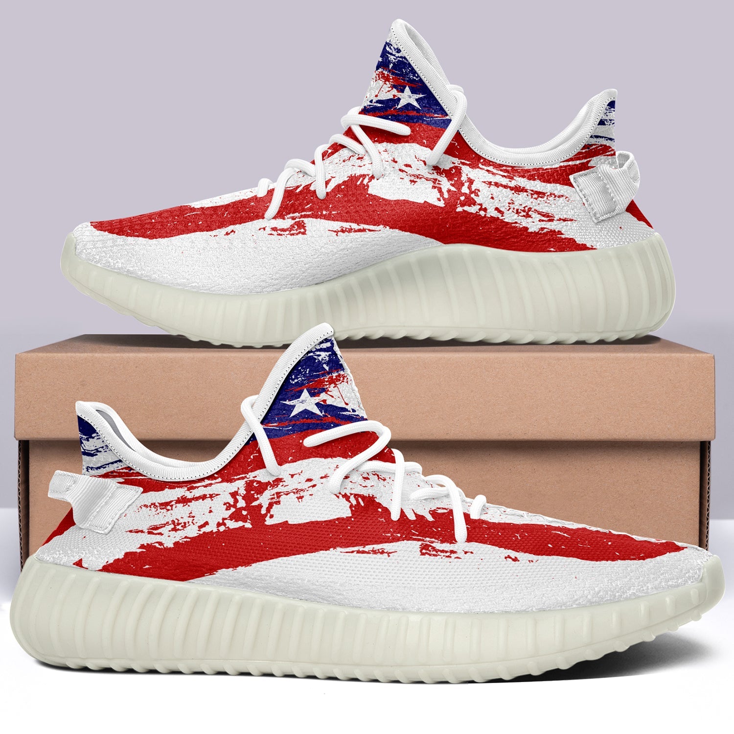USA Flag V42 350v Yeezy Sneakers For Men Women Fans